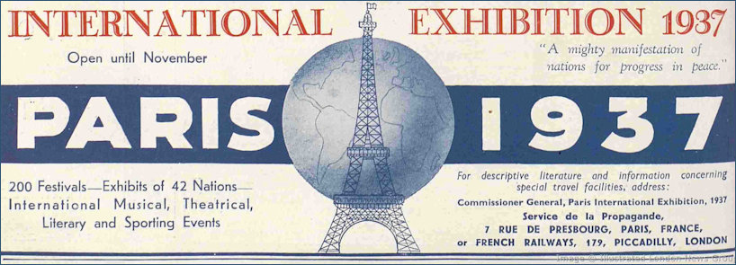 Paris Exposition advert from The Sphere